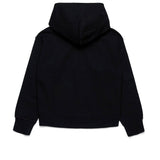Dsquared2 Kids Felpa Nera con Cappuccio e Stampa Logo per Bambini