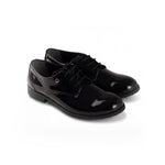 Alessandro Martinez Scarpa Vernice Nero Lucido con Laccio per Bambini