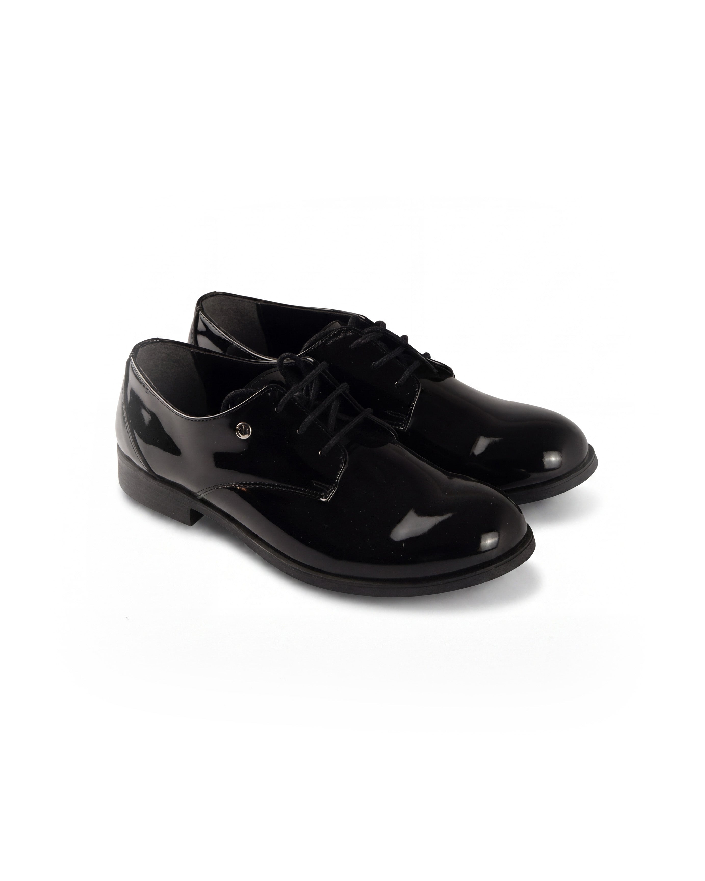 Alessandro Martinez Scarpa Vernice Nero Lucido con Laccio per Bambini
