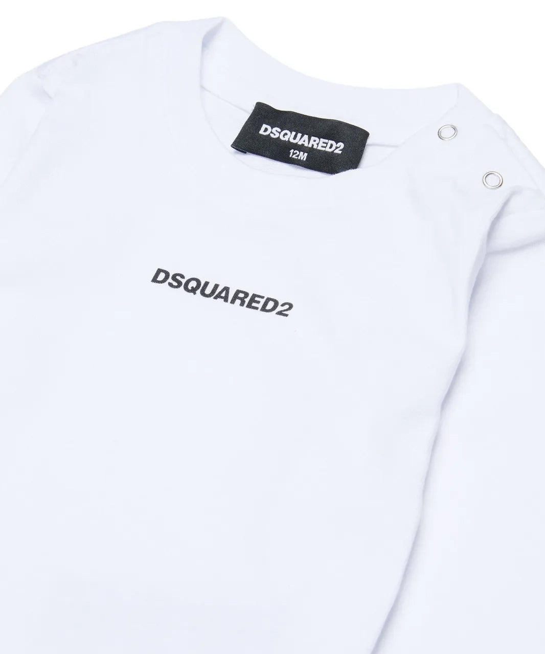 Dsquared2 Kids T-Shirt Maniche Lunghe Bianco per Neonati