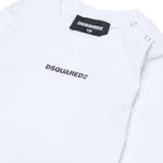 Dsquared2 Kids T-Shirt Maniche Lunghe Bianco per Neonati