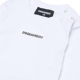Dsquared2 Kids T-Shirt Maniche Lunghe Bianco per Neonati