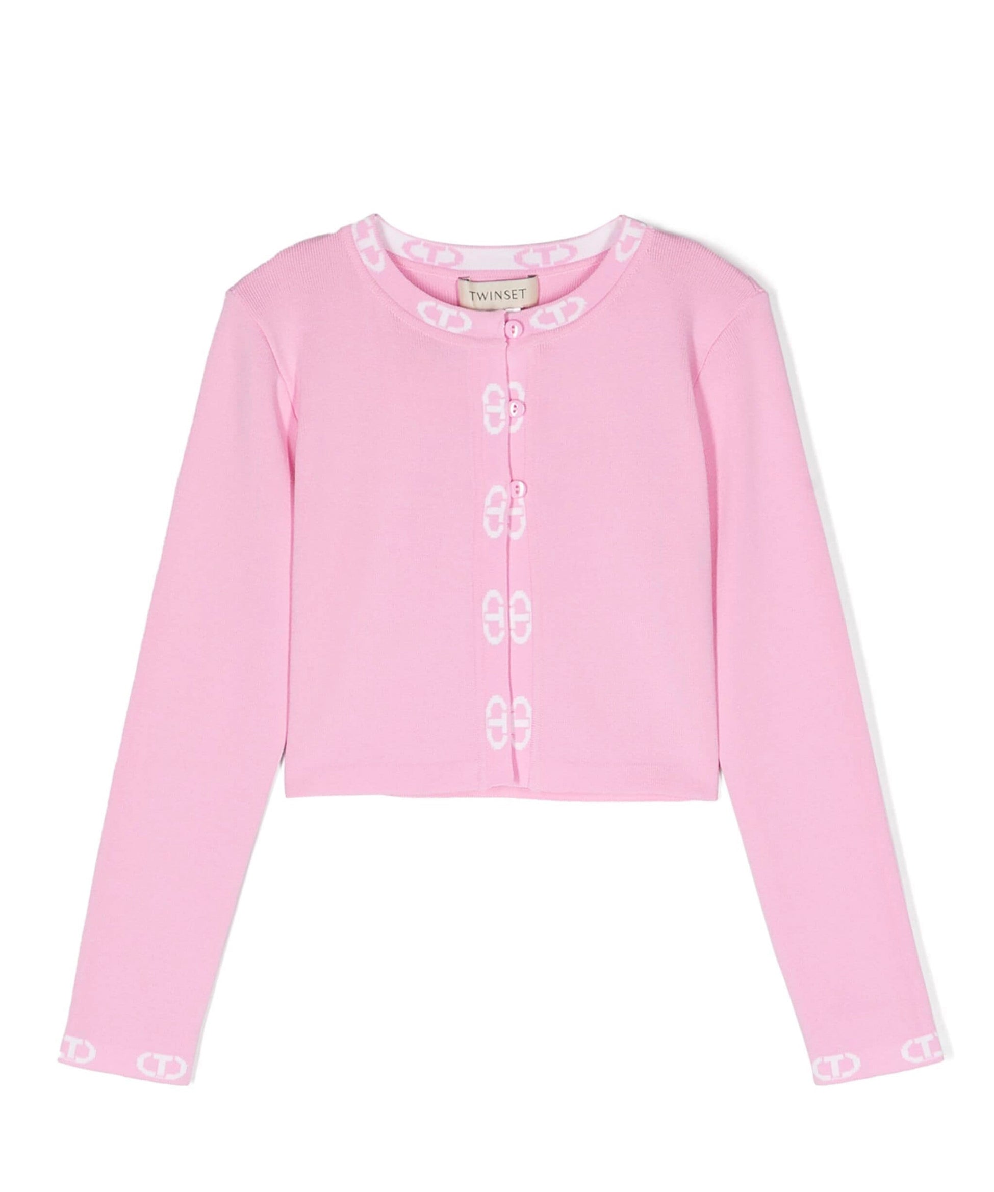 Twinset Kids Cardigan Rosa (fronte)
