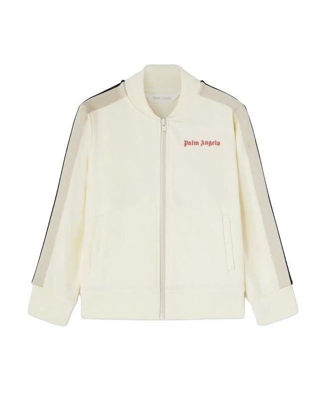 Palm Angels Kids Giacca Bianco con Logo per Bambine