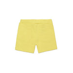 Diesel Kids Short Giallo con Logo Oval D per neonati