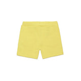 Diesel Kids Short Giallo con Logo Oval D per neonati