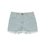 Patrizia Pepe Kids Short in Denim con Strass per Bambine