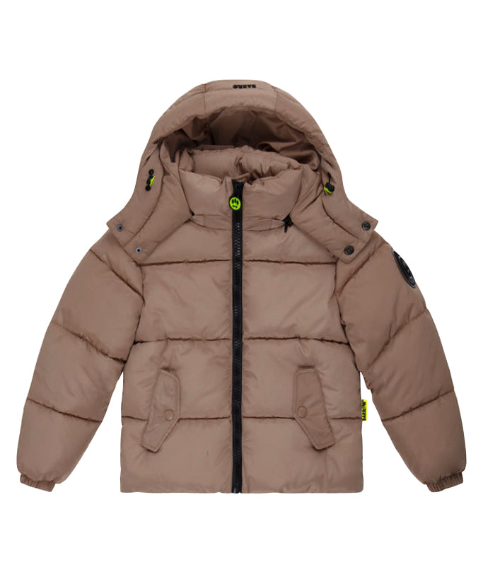 Barrow Kids Piumino Marrone con Logo