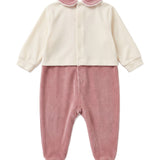 Gabriella Gucci Kids Tutina in Ciniglia con Stampa Love per Bambini