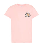 Moschino Kids T-Shirt Rosa con Piccolo Logo Teddy Bear per Bambine