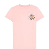 Moschino Kids T-Shirt Rosa con Piccolo Logo Teddy Bear per Bambine