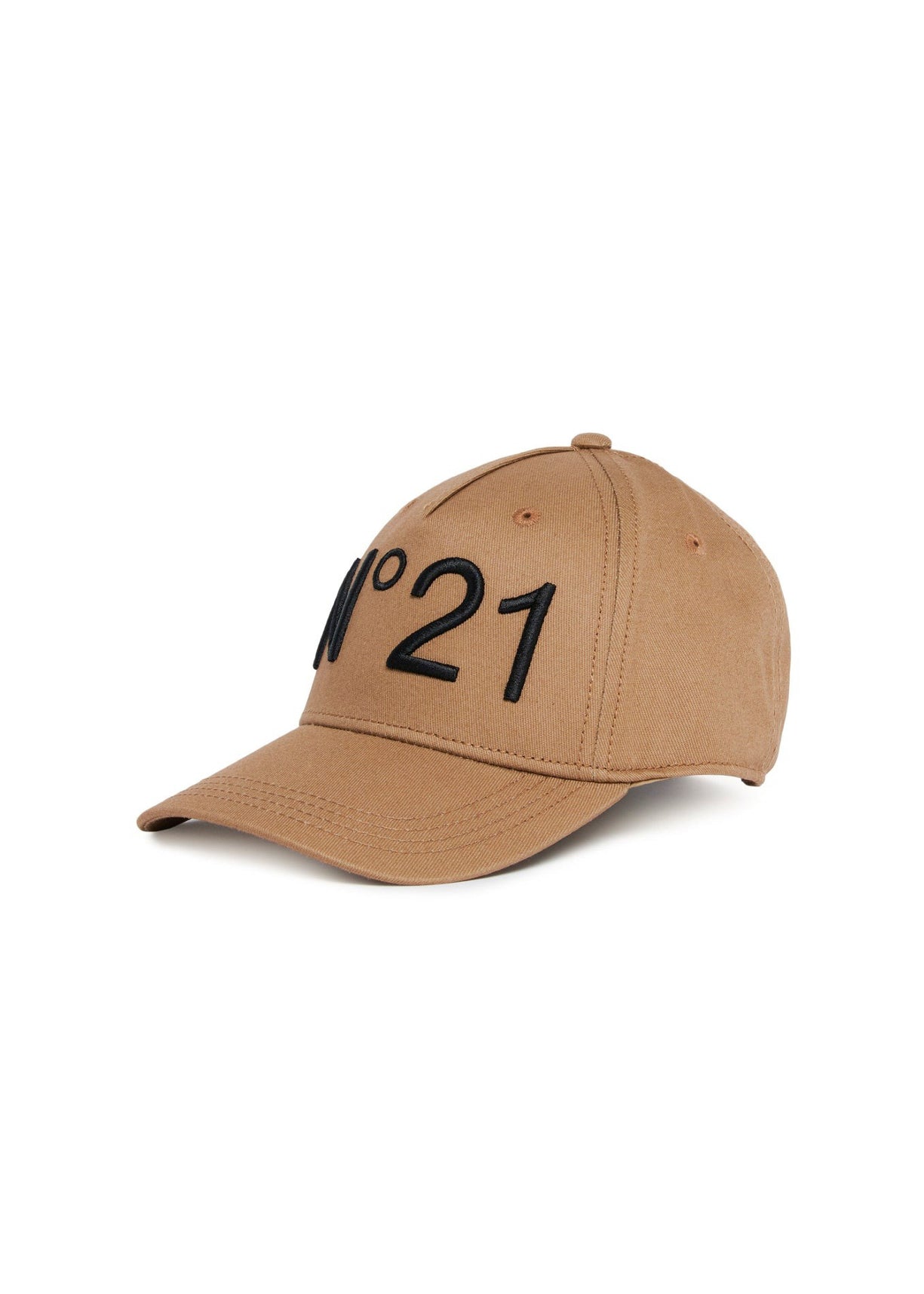 N°21 Kids Cappello Marrone con Logo