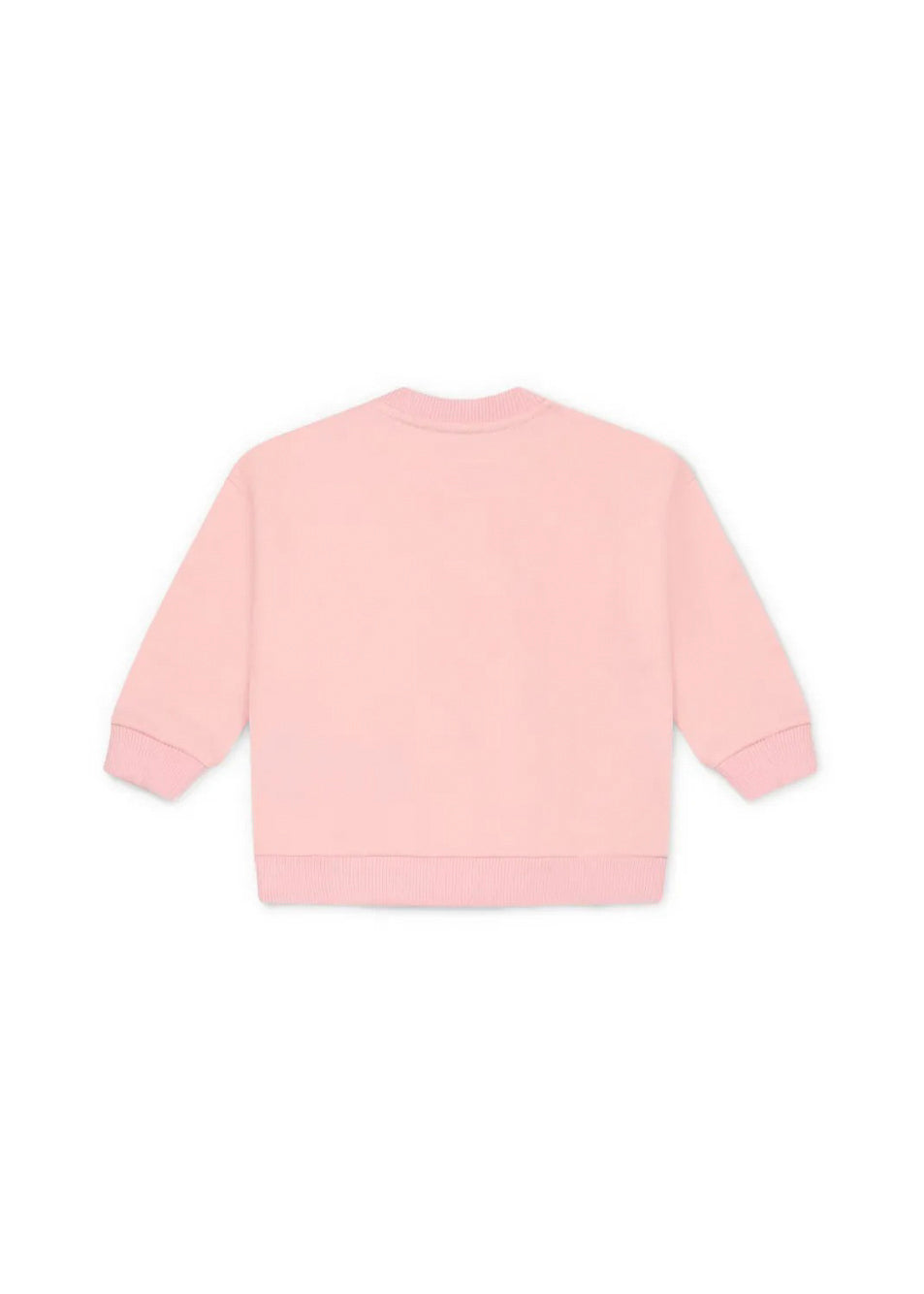 Moschino Kids Felpa Rosa con Stampa Colorful per Neonate