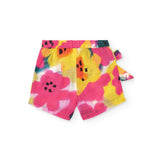 Tuc Tuc Short Fucsia Multicolor con Fiocco per Neonate