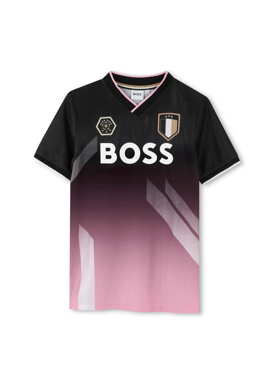 Boss Kids T-shirt Nera Soccer Style per Bambini