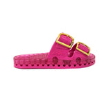 Sensi Kids Flamingo Sandalo Magenta Doppia Fascia per Bambine (lato)