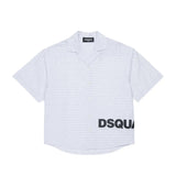Dsquared2 Kids Camicia Bianca Monogram All-Over per Bambini