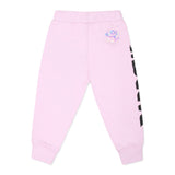 Barrow Kids Pantaloni Rosa in Felpa con Stampa Logo per Neonate (retro)