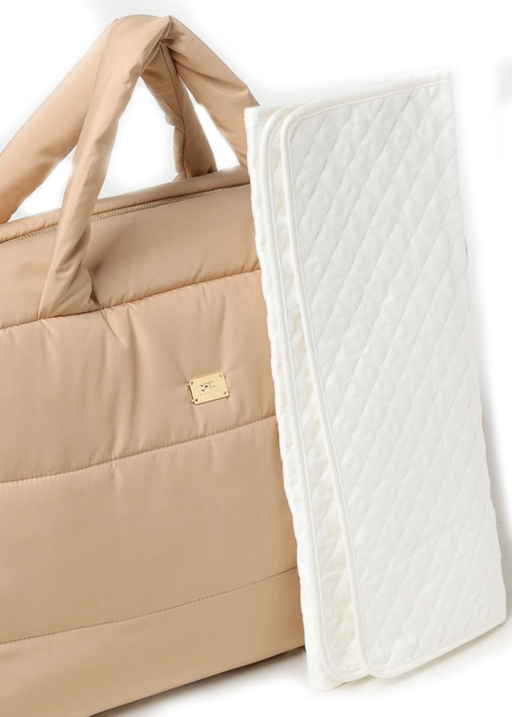 Elisabetta Franchi La Mia Bambina Borsa Mamma Cammello con Fasciatoio