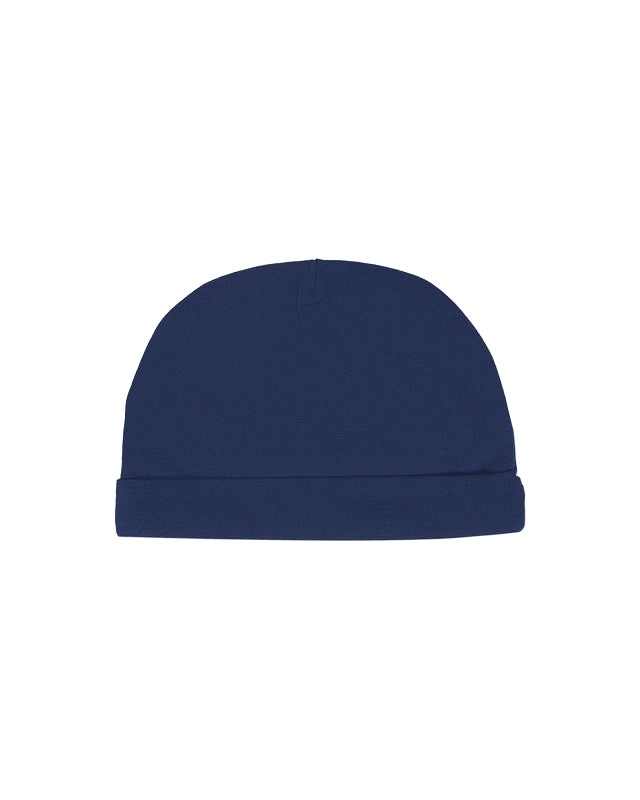 Moschino Kids Cappello Blu Navy con Logo per Neonati