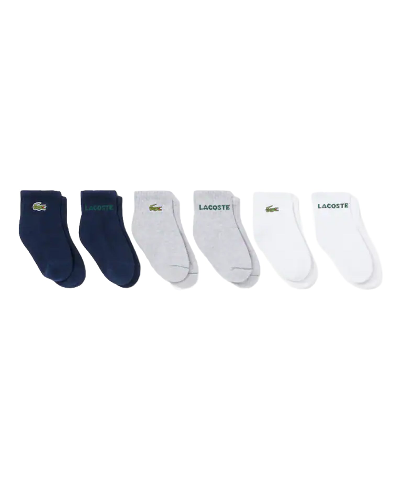Lacoste Kids 3pack Calzini con Logo per Neonati