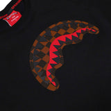 Sprayground Kids T-Shirt Nera con MouthShark per Bambini