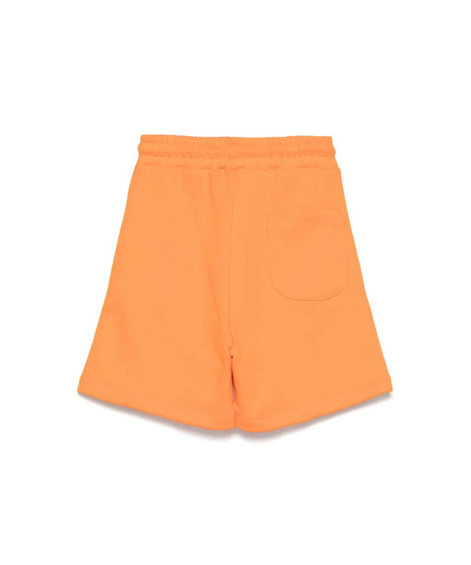 MSGM Kids Bermuda Arancione con Logo per Bambini