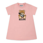 Moschino Kids Abito Rosa con Stampa Toy per Neonate