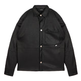 I'm Brian Kids Camicia Nera in Pelle per Bambini