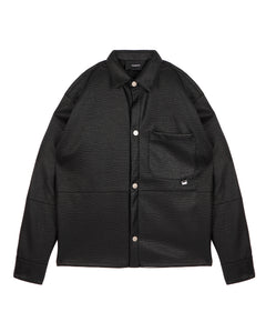 I'm Brian Kids Camicia Nera in Pelle per Bambini