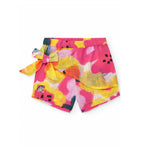 Tuc Tuc Short Fucsia Multicolor con Fiocco per Neonate
