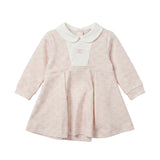 Elisabetta Franchi La Mia Bambina Abito Rosa e Avorio All-Over per Neonate
