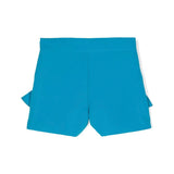 MSGM Kids Short Turchese con Ruches per Bambine