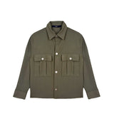 I'M Brian Kids Camicia Con Tasche Frontali Verde Militare per Bambini