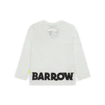 Barrow Kids T-shirt Maniche Lunghe Bianca con Logo (retro)