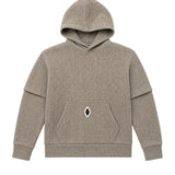 Yes London Kids Felpa Doppia Manica a Costine Beige con Targhetta Logo per BAmbini