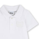 Boss Kids Tutina Bianco con Logo per Neonati