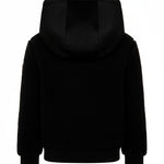 SUNS Kids Giubbotto Teddy Nero con Cappuccio per Bambini