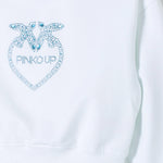 Pinko Kids Felpa Bianca Con Logo (dettaglio logo)