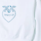 Pinko Kids Felpa Bianca Con Logo (dettaglio logo)