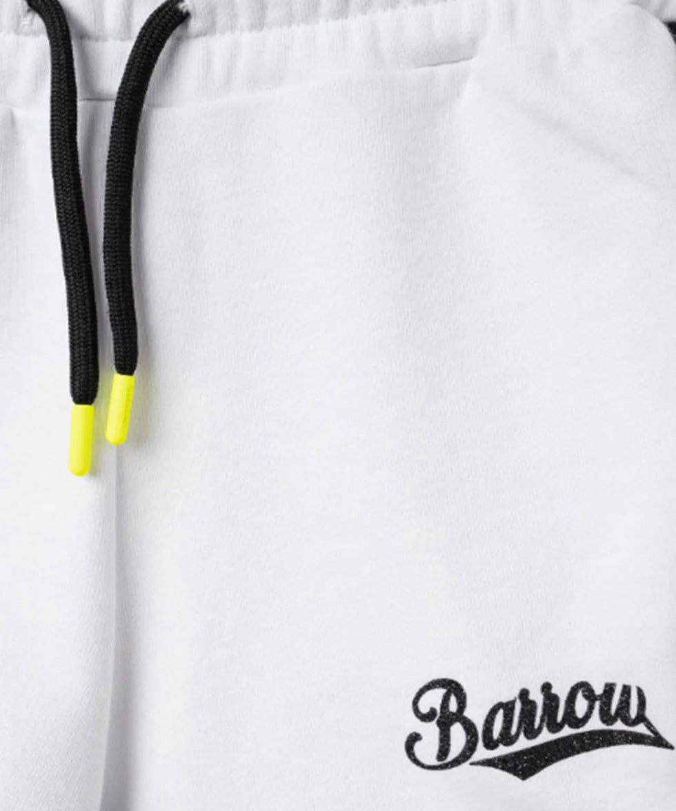 Barrow Kids Short Bianco e Nero con Logo per Bambine