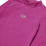 Diesel Kids T-shirt  Viola con Oval D per Noenate dettaglio