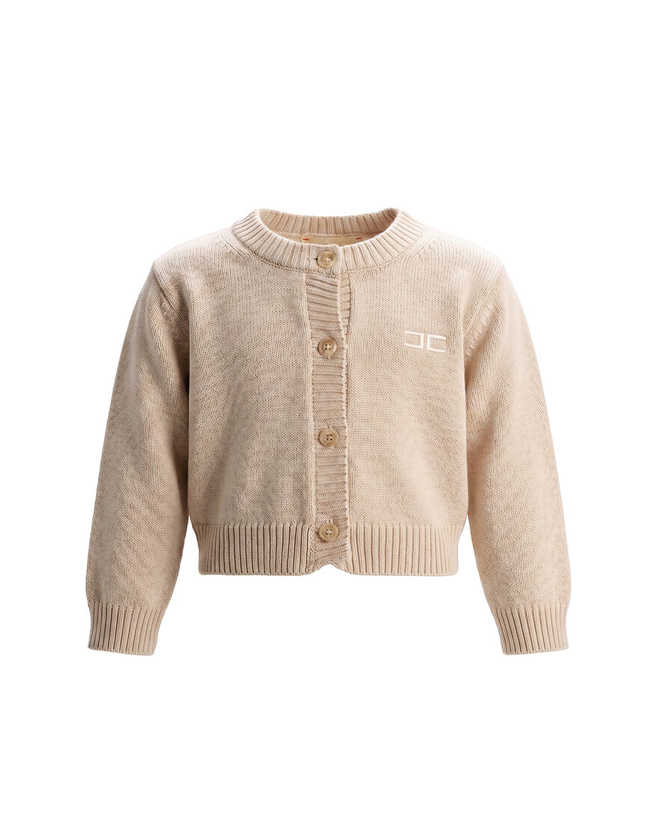 Elisabetta Franchi La Mia Bambina Cardigan Rosa Baby per Neonate