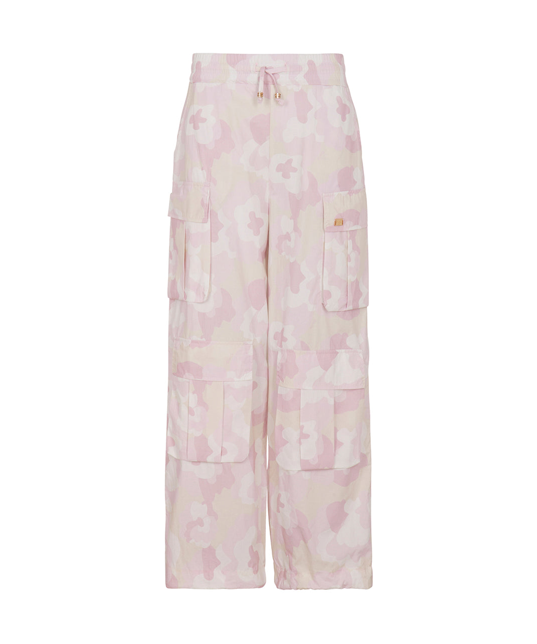 Pinko Kids Pantaloni Cargo con Fantasia Multicolor 