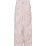 Pinko Kids Pantaloni Cargo con Fantasia Multicolor 