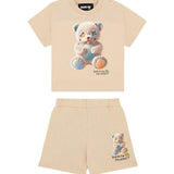Barrow Kids Sand Outfit with Teddy Print Unisex