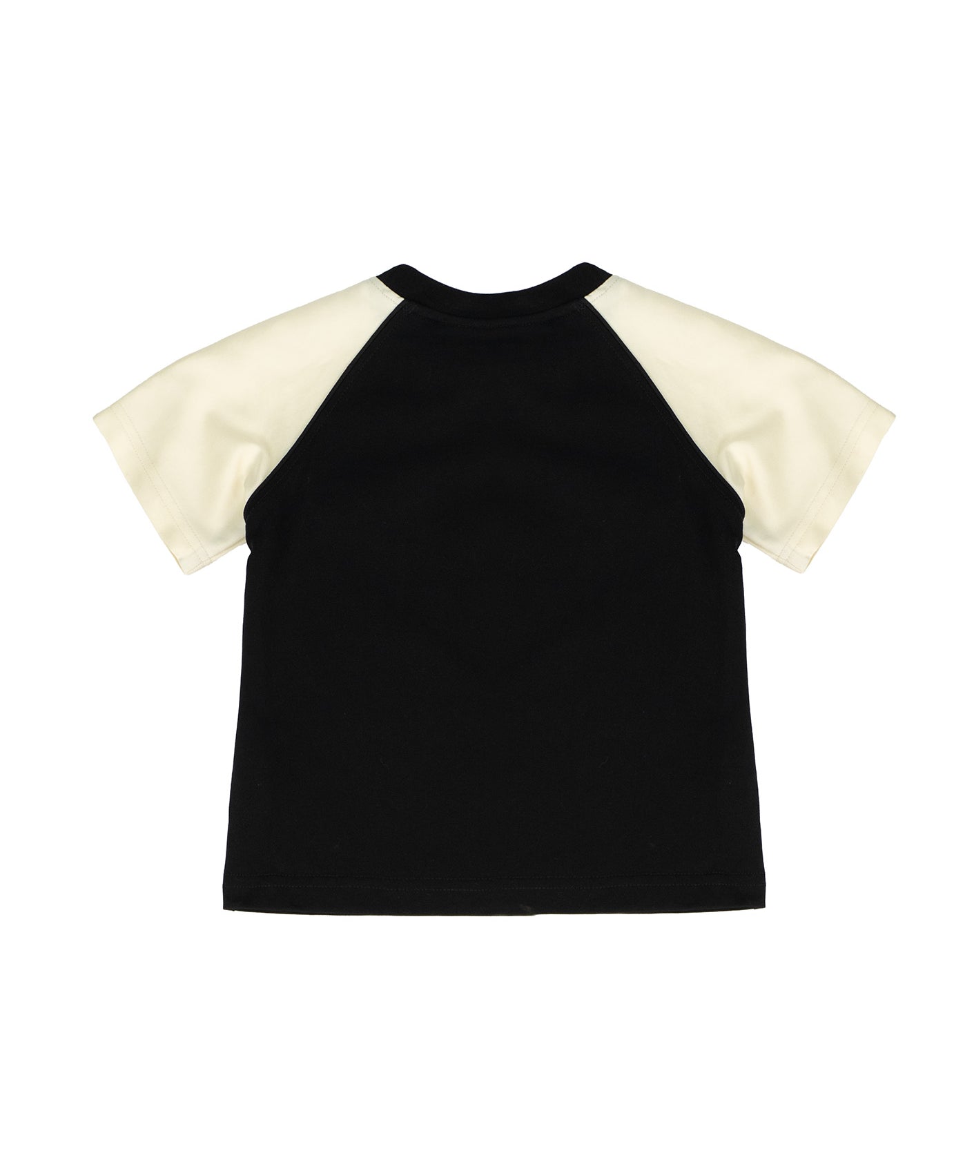 Yes London Kids T-Shirt Nero e Beige con Logo per Bambini
