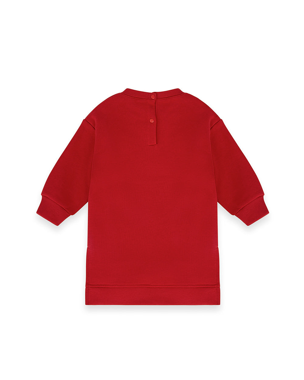 Iceberg Kids Abito Rosso Girocollo con Logo a Contrasto per Neonate