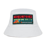 Dsquared2 Kids Cappello Bianco con Patch logo Ricamato