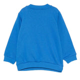 Moschino Kids Felpa Bluette con Stampa Teddy per Neonati